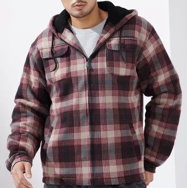 Men's Checker Sweater- Style #MFJ130- $15.00/Unit - 12PCS/CS - PLEASE SEE DESCRIPTION — Brown