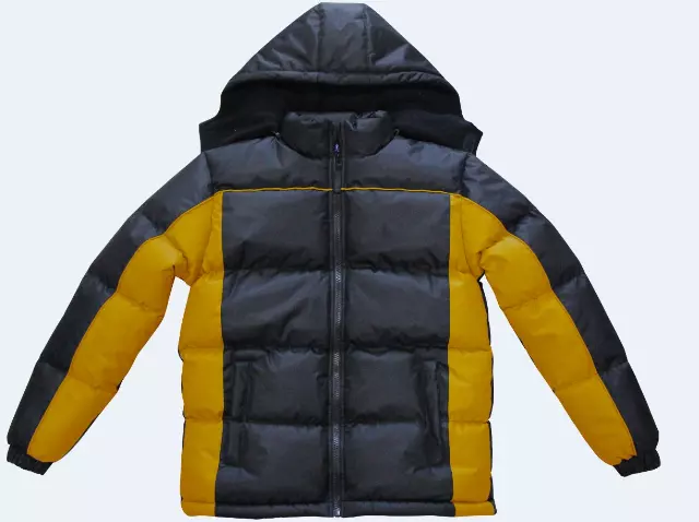 Youth's Insulated Bubble Fleece Lined Jacket- Style #BT332 TODD 2T-4T 5-7 8-18 - $14.00/Unit- WHOLESALE ONLY — 5-7 / Black Yellow