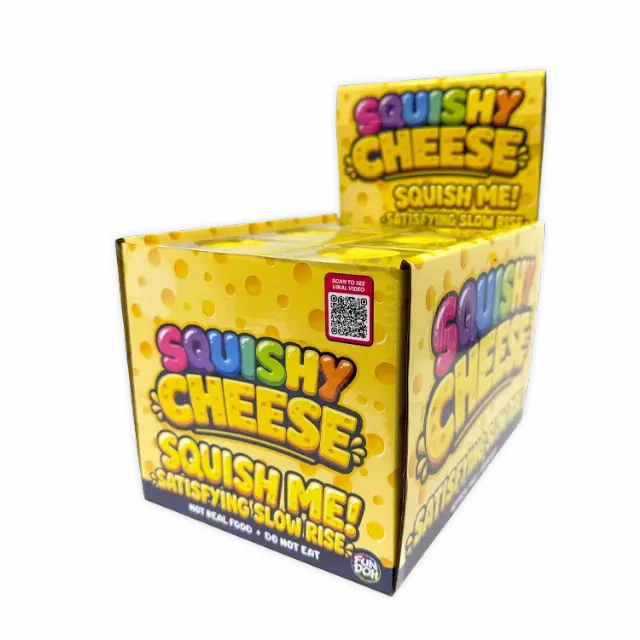 Fun Doh™ Slow Rise Cheese Squishy - 12 Pieces Per Retail Ready Display 26733