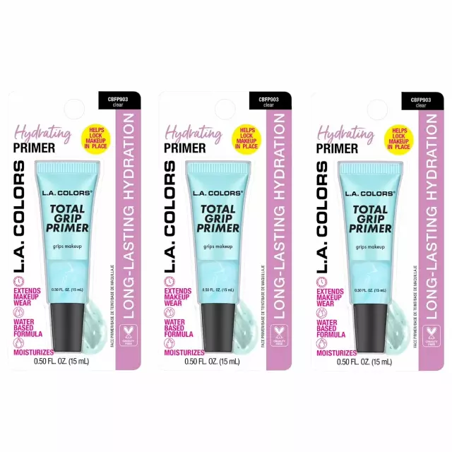 L.A. Colors Total Grip Primer Clear - Wholesale 3 Units (CBFP903)