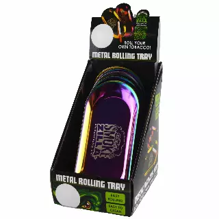 Metal Skateboard Rolling Tray - 6 Pieces Per Retail Ready Display 23027