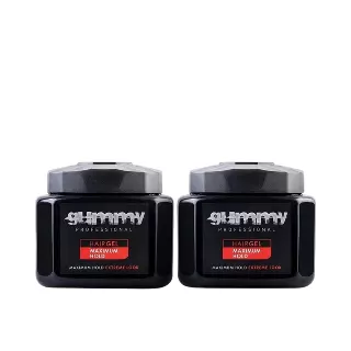 Gummy Hair Gel Maximum Hold Extreme Look, Alcohol-Free Styling Gel for Men & Women, Long-Lasting Strong Hold with Non-Flaking Shine Finish for All Hair Types, 23.5 Oz / 700ml Pack of 2