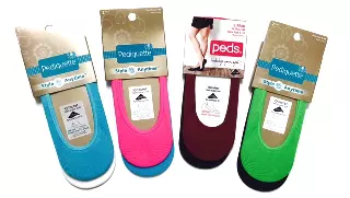 #6-PD-9337 Peds Women’s Pediquette Liner Socks Shoe Size 5-10 – $.50 pack (30 Packs)