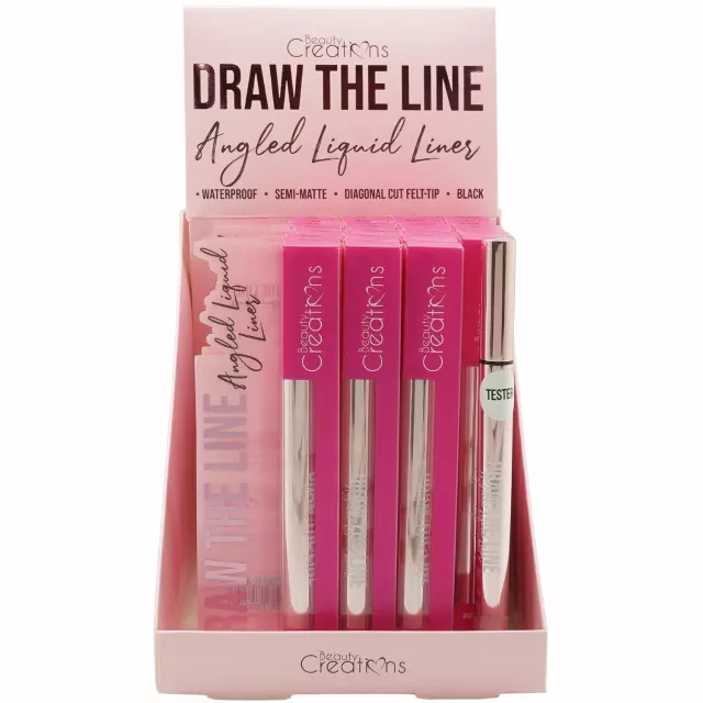 Beauty Creations Draw The Line Angled Liquid Liner - Wholesale Display 23 Units (EL-4)