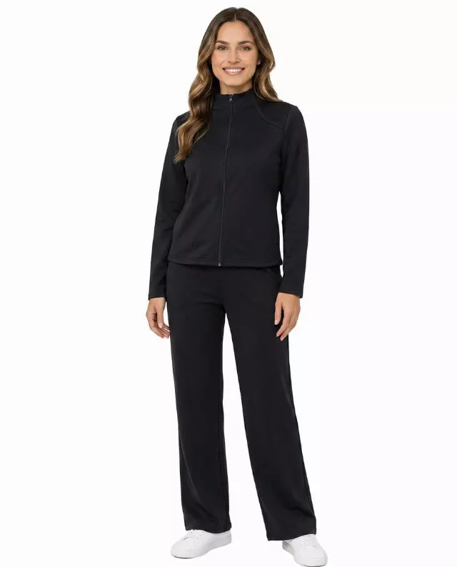 Modal 2pc Loungewear Set #604 — Black / S-M-L-XL