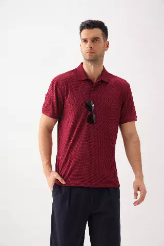 Men's Polo With Glasses Holder Style #MS026- Open Stock Available - $6.90/Unit OPEN STOCK MINIMUM 24 PCS — S-2XL(WHOLESALE) / Burgundy