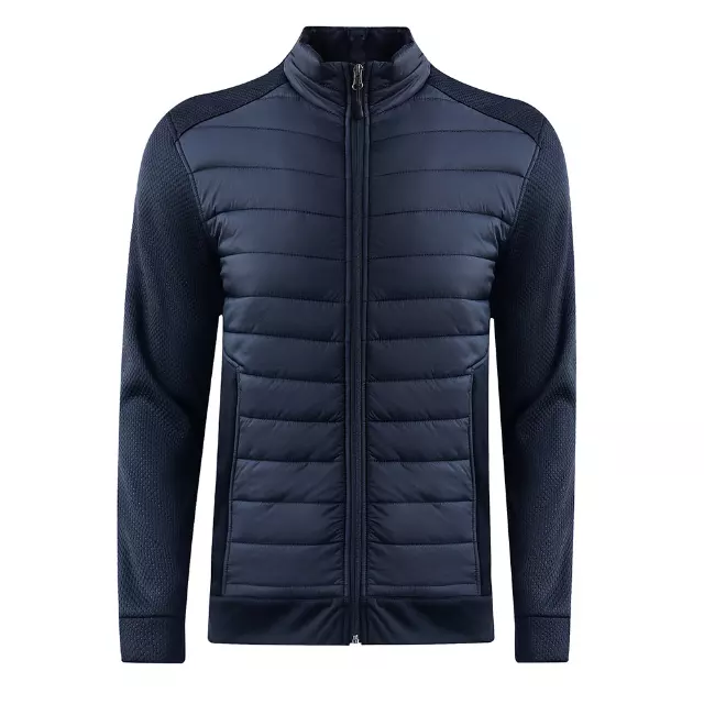 Men’s 2-Tone Full Zip Sweatshirt - Style #MFJ149 - $15.00/Unit MINIMUM 12 PCS- PLEASE SEE DESCRIPTION — Navy