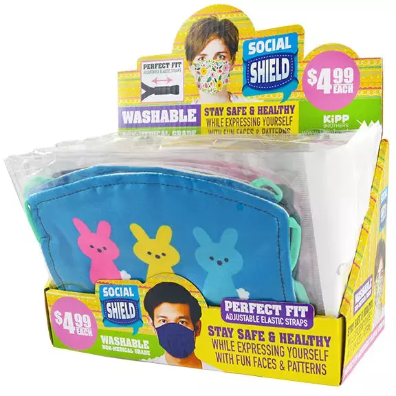 Adult Spring Masks 24 Pieces Per Retail Ready Display 22026