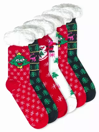 Sherpa-Lined Socks #037 (Dozen)