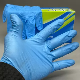 NPF 100ct Nitrile Powder Free Exam Gloves Sz XL Blue