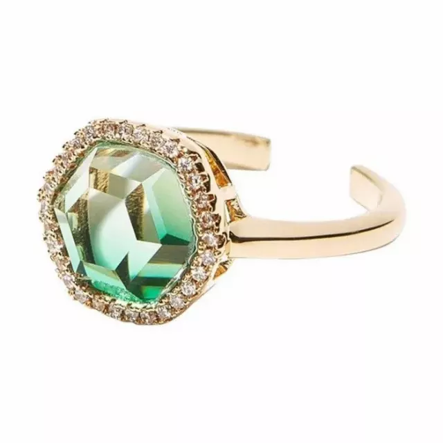 Wholesale Lot Of 1,200 Joy Dravecky Chloe Rings – Cubic Zirconia – Gold-Plated – MSRP $17.99 Each – Your Price Is Only $0.95 Each