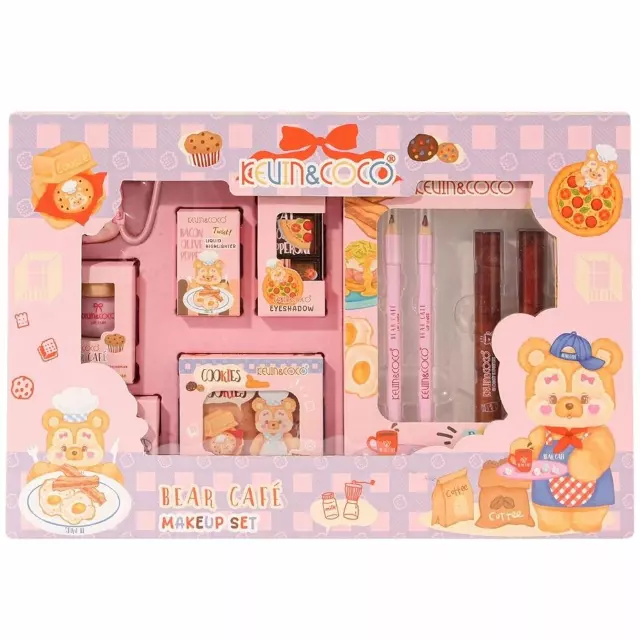Kevin & Coco Bear Cafe Makeup - Wholesale 6 Sets (KC1565)