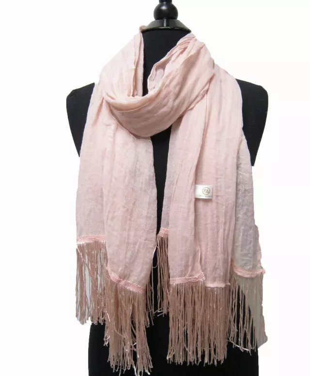 JC317 Tassel Spring Scarf — Pink