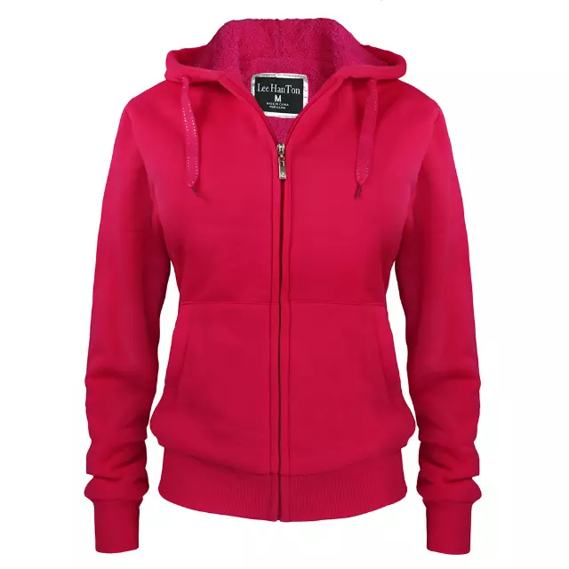 Women’s Cozy Sherpa Lined Solid Sweatshirt - Style #LFJ-01 - $8.50/ Unit - 12PCS/CS - PLEASE SEE DESCRIPTION — Pink
