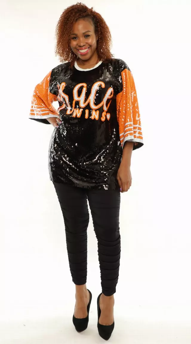 22103 - "Grace Wins" Sequin Jersey (3 PCS PRE-PACK) - $25.00 Each