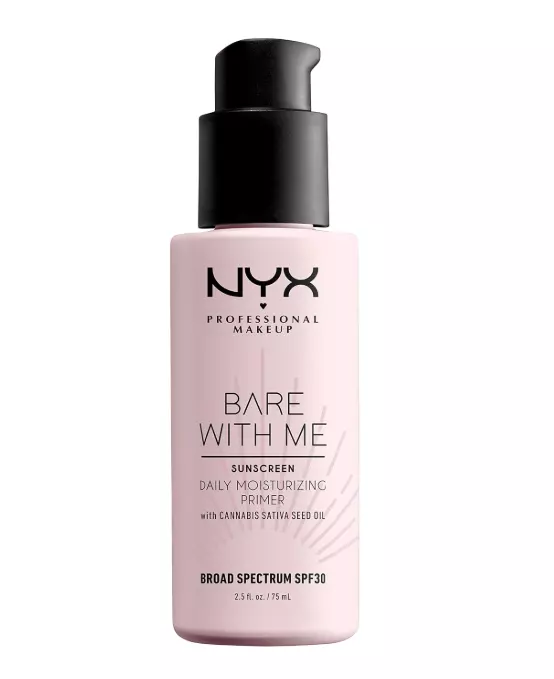NYX PROFESSIONAL MAKEUP Bare With Me Cannabis Sativa Seed Oil SPF 30 Daily Moisturizing Face Primer