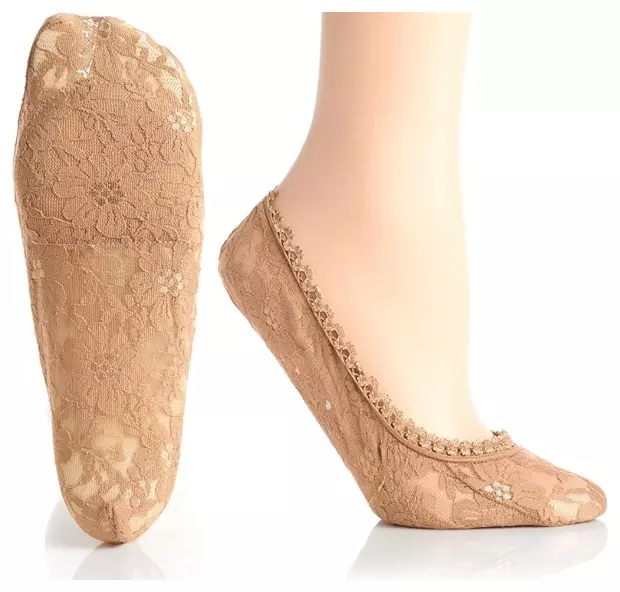 #6-KF-3455 ‘Kushyfoot’ Lace Liner Socks – $.20 per pair (72 Pairs)