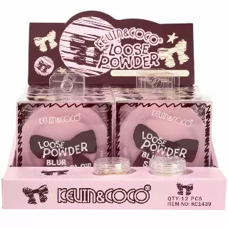 Kevin & Coco Bow Loose Powder - Wholesale Display 12 Units (KC1439)