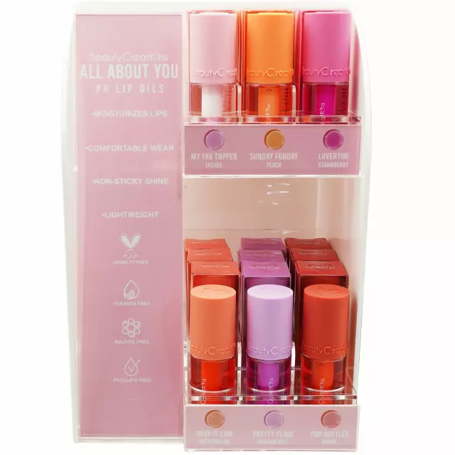 Beauty Creations All About You - Ph Lips Oils - Wholesale Display 36 Units (LOPHD)