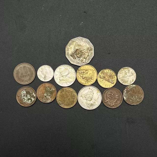 Vintage World Coin Lot Jamaica Canada Australia Hong Kong British Coins