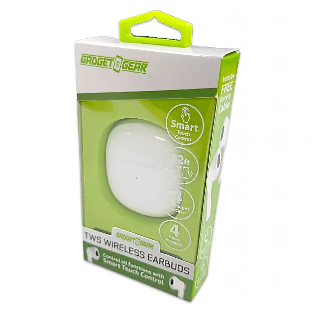 Wireless Earbuds with Round Charging Case - 3 Pieces Per Pack 24635