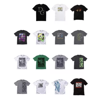 DC Shoe co. men's s/s screen t-shirts assortment 48pcs.