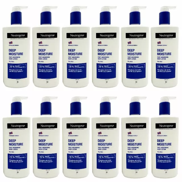 Neutrogena Norwegian Formula 400ml Body Lotion Deep Moisture Pack - Wholesale 12 Units (NEUTROGENA 8937)