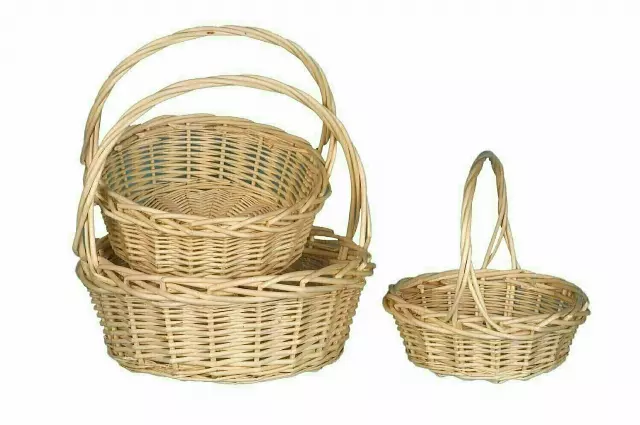MS1001N – S/3 Round Willow 10” to 14” w/Liner-“sets”-Min 2 sets – Case Pk. 8 sets