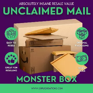 Unclaimed & Return Mail Coffin Box · 15-25 items · as is