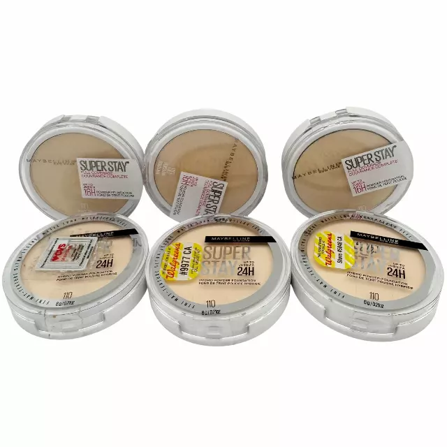 Maybelline Super Stay Matte Pressed Powder Foundation Assorted - Liquidation 6 Units (MAY-SSMMPAS)