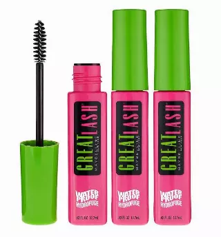 Maybelline New York Great Lash Waterproof Mascara Makeup, Very Black, 3 Count
