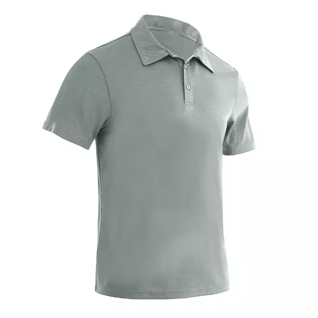 KID'S PERFORMANCE POLO SHIRT OPEN MESH BIRDS EYE - Style #LHK13 - $3.90/Unit MINIMUM 24 PCS - PLEASE SEE DESCRIPTION — Light Grey