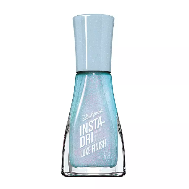 Sally Hansen Insta-Dri Nail Polish | Quick Dry, Long Lasting, Streak-Free Shine | Semi-Opaque, Shimmer | 62 Glos-sea | Iridescent Teal Nail Color.