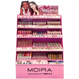 Moira Beauty 5 Tier Cardboard Floor - Wholesale Display 720 Unit (PINKCARTON-A)