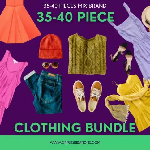 Mixed brand clothing lot · 35-40 units · liquidation