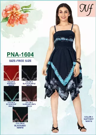 PNA-1604 - Summer Sleeveless Stonewash Midi Dress - (6-PCS PRE-PACK) ($15 Each)