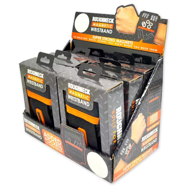 Magnetic Wristband Tool Holder - 6 Pieces Per Retail Ready Display 23863