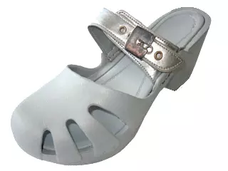 S5800G - Girl's Wedge Clog Sandals — Silver (S5800G-Silver) / 11-4 Assorted