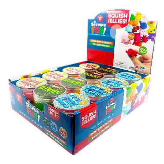 Squish Jellies Toy Assortment - 12 Pieces Per Retail Ready Display 24718