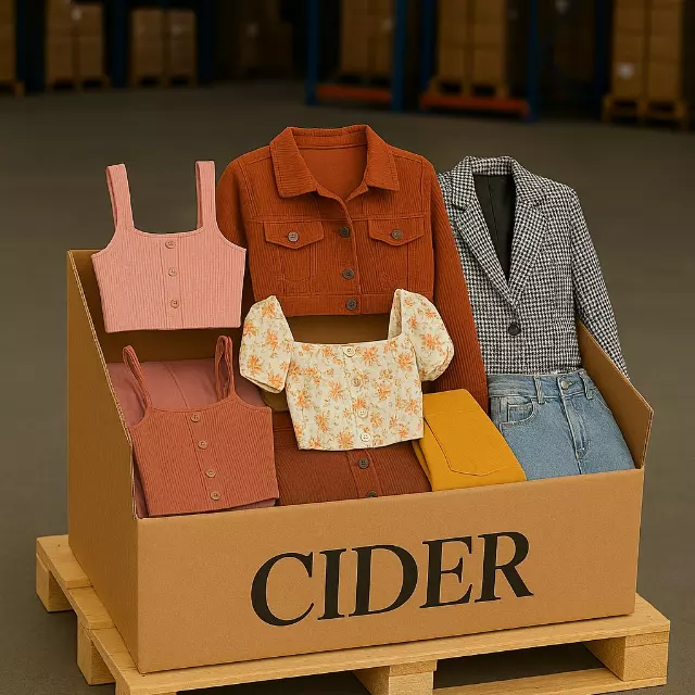 Women's apparel — crop tops, jackets and jeans