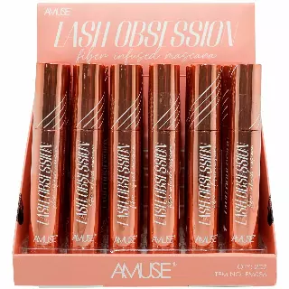 Amuse Lash Obsession Fiber Infused Mascara - Wholesale Display 24 Units (FM086)