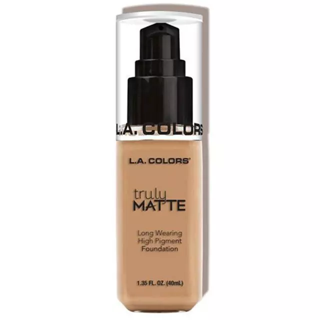 L.A. Colors Truly Matte Foundation - Soft Beige - Wholesale Pack 12 Units (CLM354)