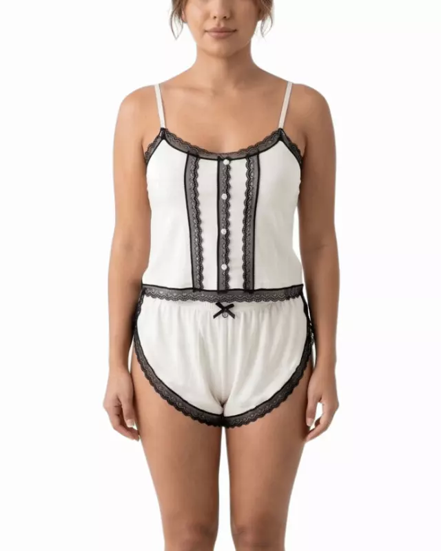 Trina Pajama Set — Cream / XL