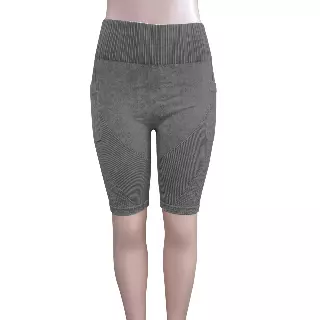 Chicaluv - Women's High Waist Tummy Control Stretch Biker Bermuda Shorts – Garment Washed Scrunch Fit with Pockets - XV0623