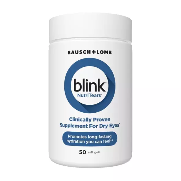 BLINK NutriTears Clinically Proven Supplement for Dry Eyes - 50 Softgels