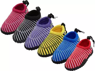 G1177C-A - Wholesale Youth "Wave" Nylon Upper With TPR. Outsole Seashell Print Comfortable Water Shoes