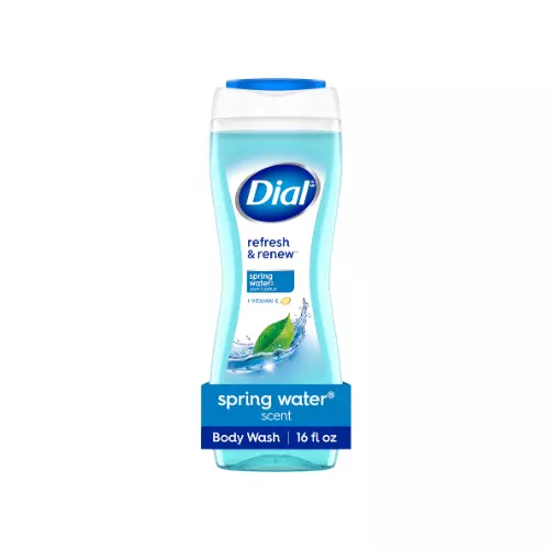DIAL BODY WASH SPRING WATER & VITAMIN E 16 OZ CASE PK 6