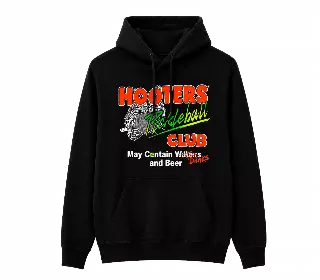 HOOTERS PICKELBALL HOODIE BLACK