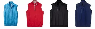 Bobby Jones wholesale assorted 1/4 zip vests 24pcs.
