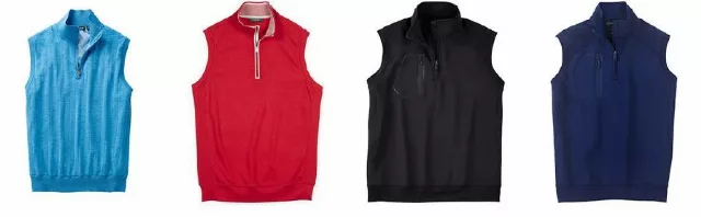 Bobby Jones wholesale assorted 1/4 zip vests 24pcs.